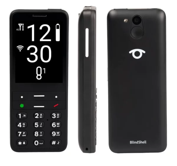 BlindShell Classic 2 Cell Phone (Front, Side, Back)